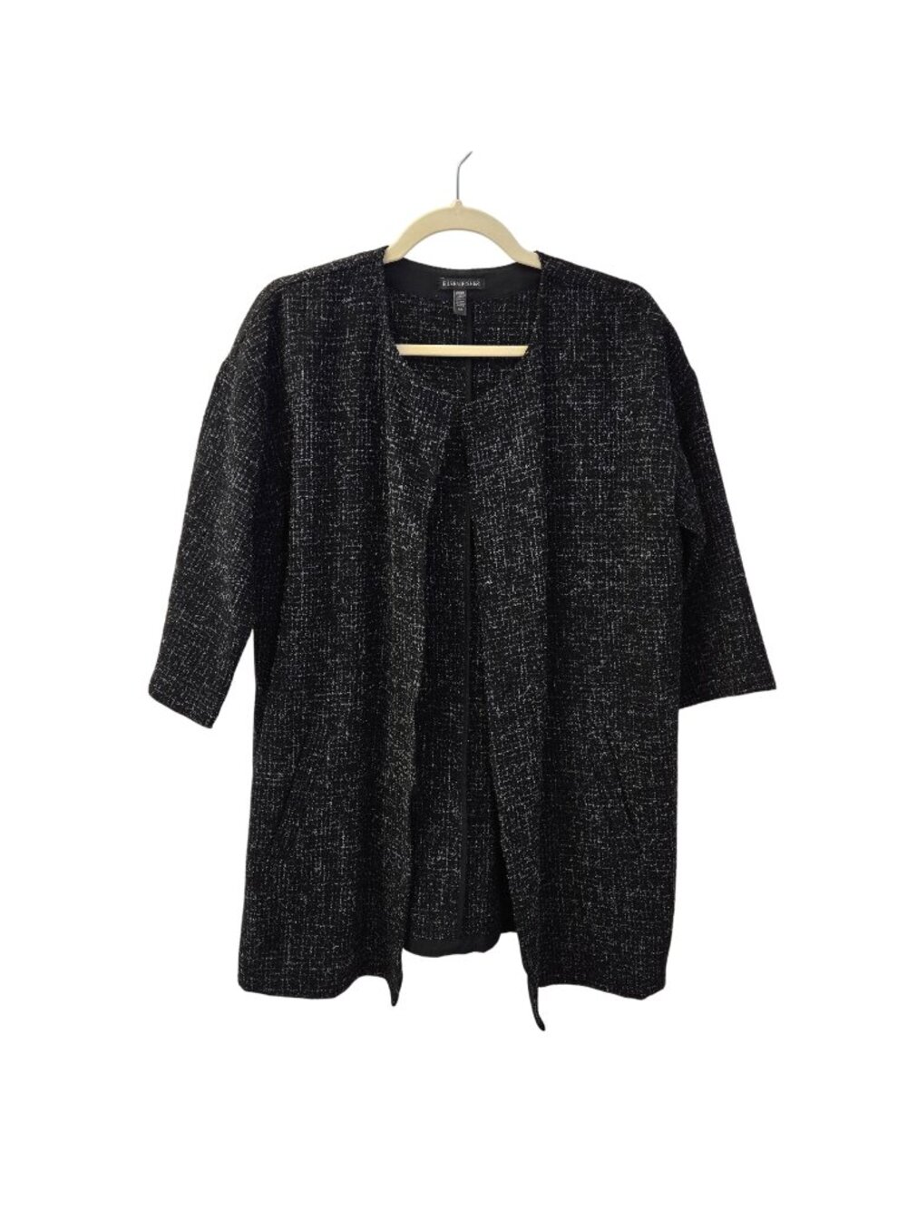 Eileen Fisher Wool Blend Open Jacket Blazer Size Small